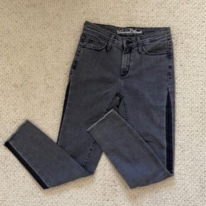 High rise skinny crop jeans